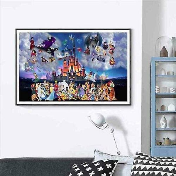 5D- diamond painting Mikki Hiiri 40*30 Full Diamond