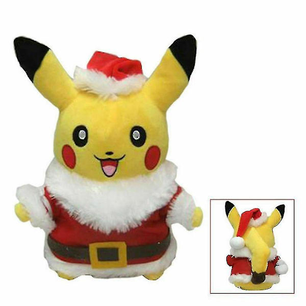 12&quot; Pikachu plysch mjuka leksak jultomtens kappa hatt julklapp A