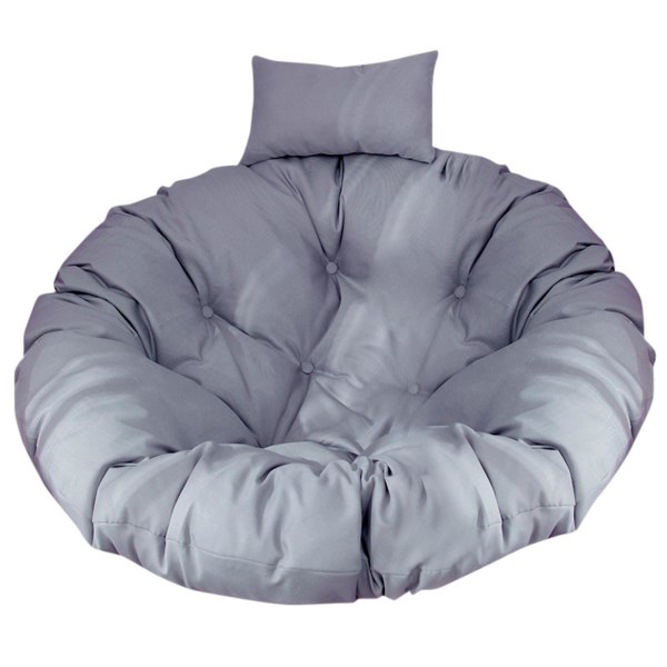 Aftagelig og vaskbar tyk hængende stolehynde Gray Cushion Round Diameter 105CM