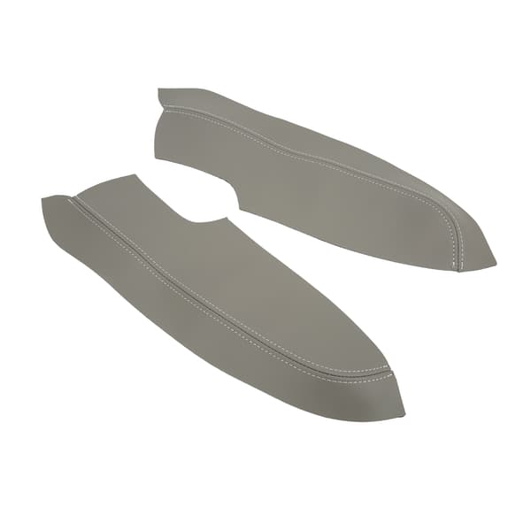 2-pack Mikrofiberläder Främre Dörrpanel Armstödsskydd Anti-repskydd för Civic 2005 2011 Grå