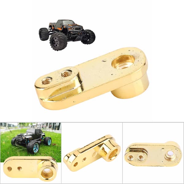 CNC Bearbejdning 25T Styreservo Arm Opgraderingsdele til 1/10 1/8 RC Bil Guld