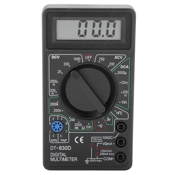 Mini LCD digital multimeter - Spenning, strøm, motstandstester