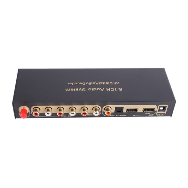 HDMI 5.1CH Digital lyduttrekkeromformer 100-240V US-plugg