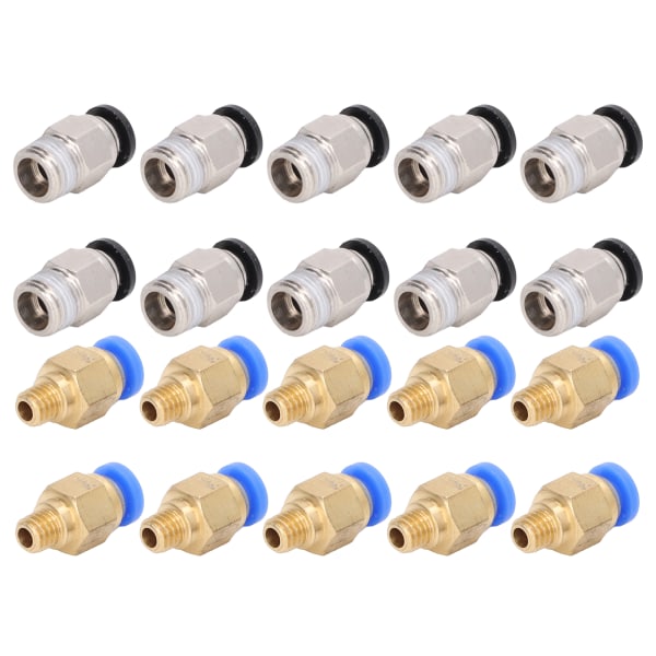 20-delad 3D-skrivare pneumatisk kontakt PC4‑M6 PC4‑10 set för Creality Ender 3