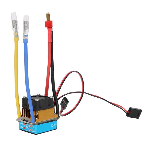 Vanntett 320A BEC Elektronisk Hastighetskontroller ESC med Vifte for 1/10 RC Bil Båt