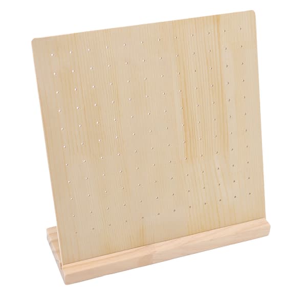 Stud Display Pegboard Stor Kapacitet Holdbart Træ Smykker Ørering Display Board Holder 66 Par