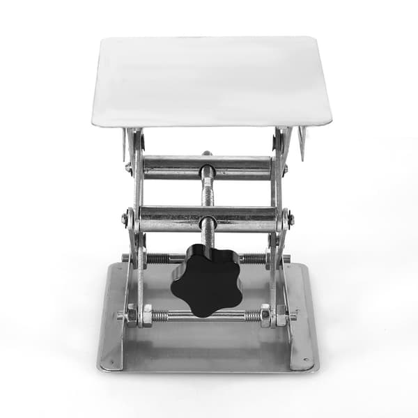 Laboratorieløft Løfteplattformer Stativ Sakseløft Rustfritt Stål 100X100mm