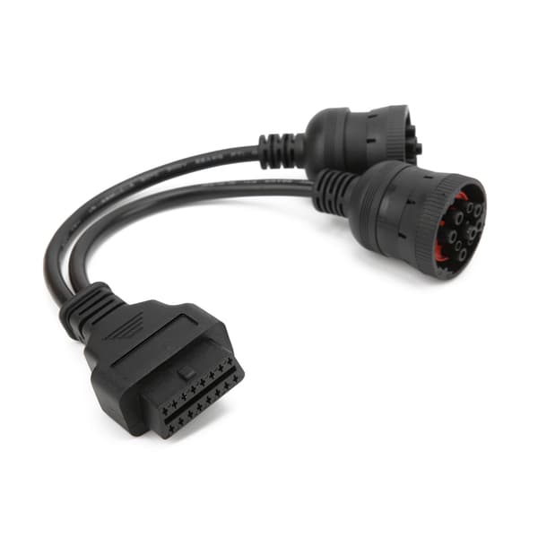 29,5 cm lastbil diagnostisk adapterkabel 16-pin OBD2 til 9+6-pin scannerforbindelse