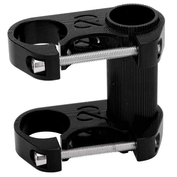 Foldbart 25,4 mm Aluminiumlegering Hul Cykelstyr SP8 Modificeret Dobbelt Skaft Sort