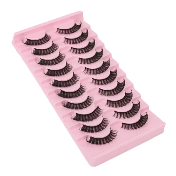 10 par DD Curl Wispy Fluffy Återanvändbara 3D Multi Layer Lösögonfransar för Smink Cosplay Typ 2