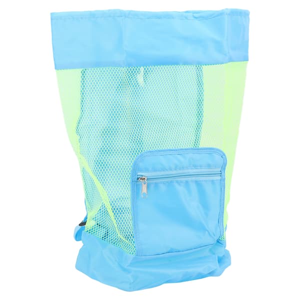 Stor Mesh Strandleksaksväska för Barn Leksaker Kläder Handdukar 48x24cm