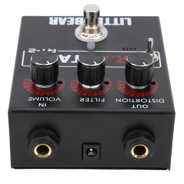LM308N Guitar Distortion Effector Elektrisk 3-niveau RAT Tone Single Effect Tilbehør