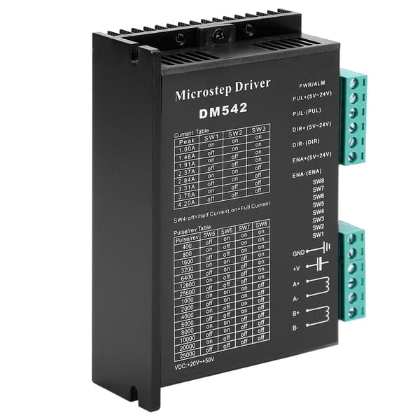 DM542 Microstep Driver Stepper Motordriver 2-fase Høy Underdeling PWM Strømstyring