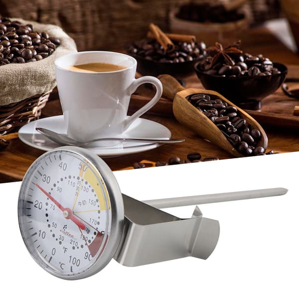 Rustfrit stål hurtigtlæsende madtermometer til køkken, mælk og kaffe