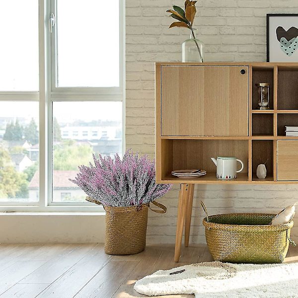 10 buketter med kunstige blomster, der imiterer plastikplanter Green