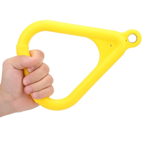 Plastgula Flygringar för Barn, Pull Up Ring för Sport, Utomhus & Inomhus Fitnessutrustning