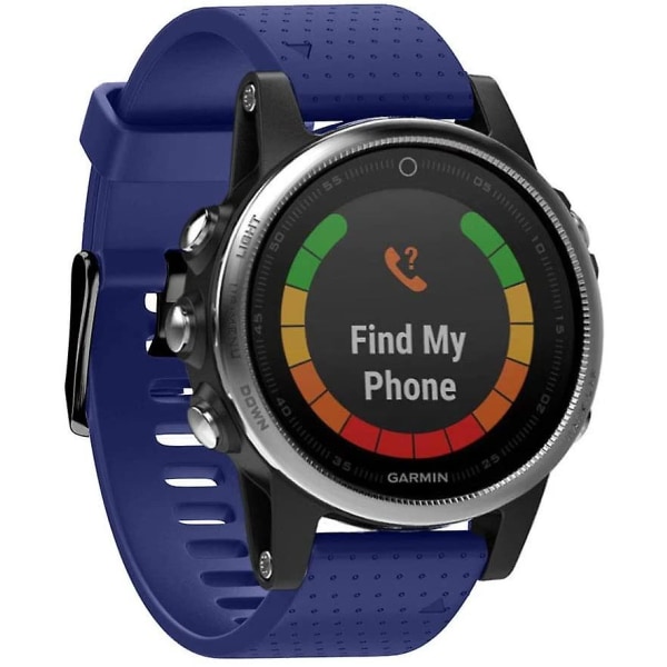Garmin Fenix6S-rem, mörkblå