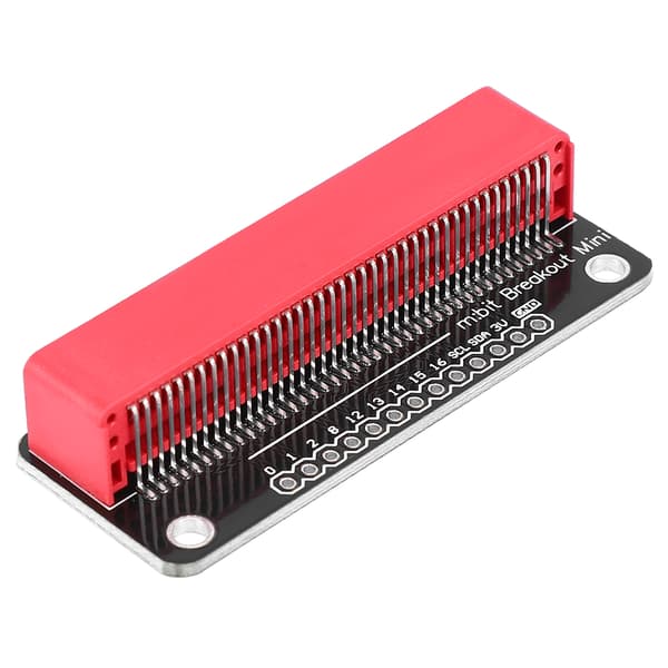 Forgyldt forlængerkort MINI Microbit komponenter dele 2,54 mm Pin Rød