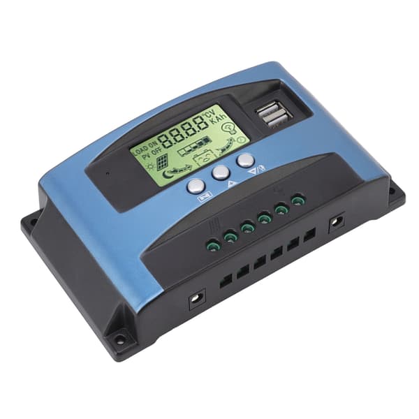 MPPT Solar Charge Controller 100A 12V 24V Dobbelt USB LCD-skærm Multipel Sporingsalgoritme