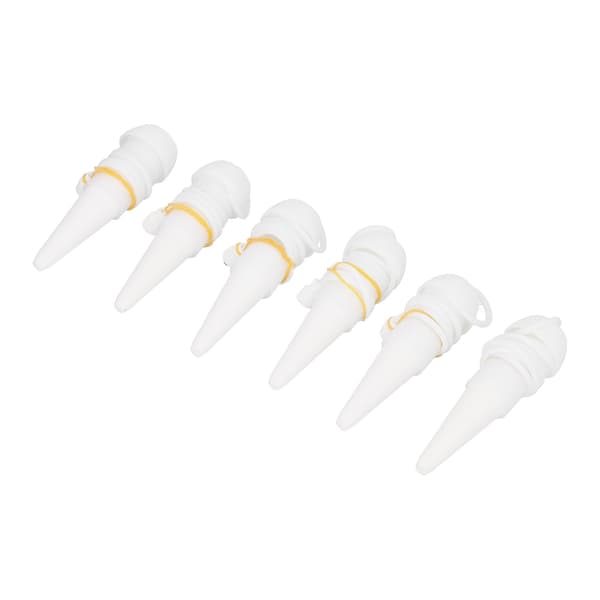 6 stk. automatiske selvvanningspigger for planter, hvite