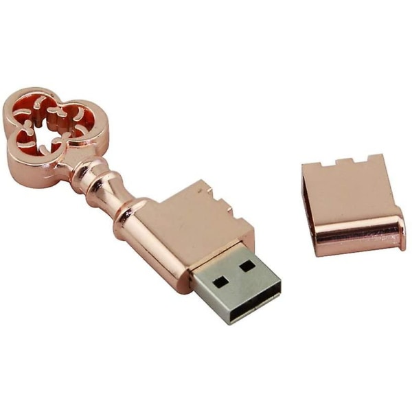 Metal Heart Key U Disk-03, 64GB