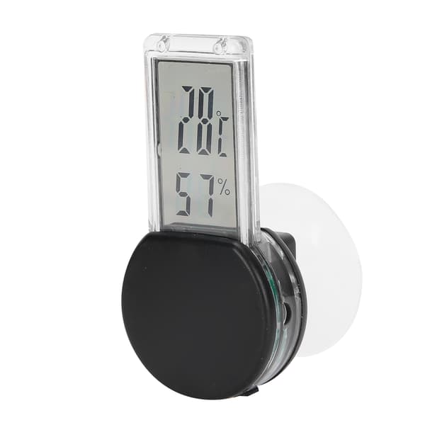 Digitalt Reptil Terrarium Termometer Hygrometer Svart