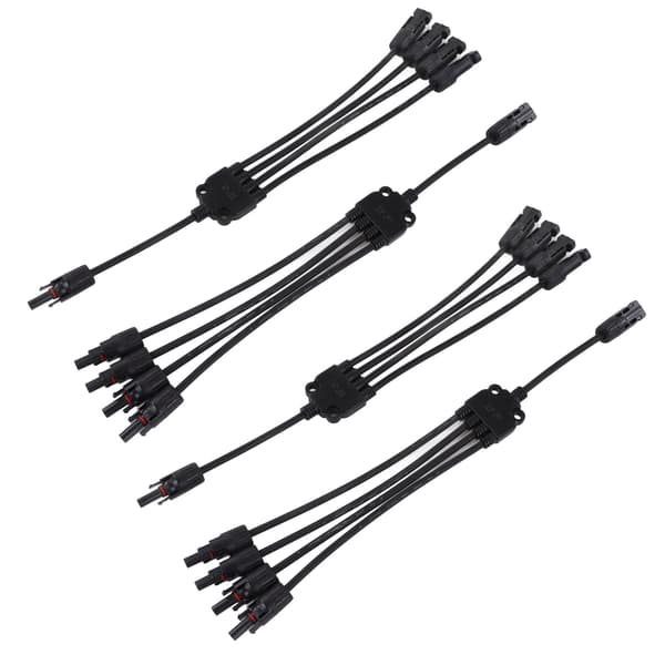 2 Sæt Solpanel Y Gren Parallel Kabel PV Adapter Ledning Han Hun Stik IP67 1000VDC LTY4
