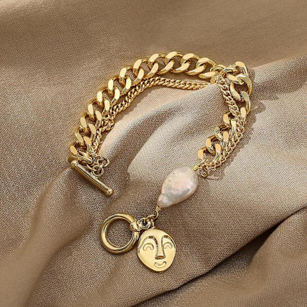 Armband Baroque Pearl Daily Outfit Metallic Element B1520