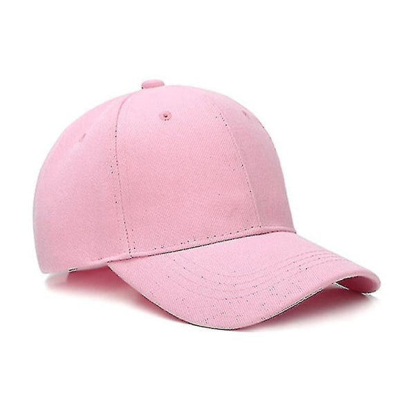 Baseballkepsar Klassiska Solid Justerbara Unisex Hip Hop Sun Casual Hattar Pink