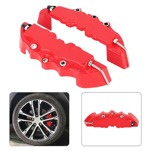 2 st High Quality ABS Användbara Universalbromsoksskydd för Bil Fram Bak Auto Kit