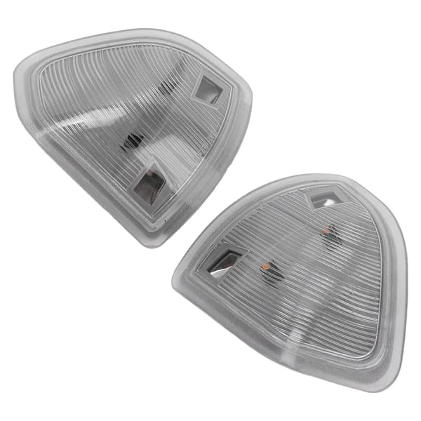 LED Sidespeil Blinklys Erstatning for Dodge Ram 1500 2011-2017 Transparent Hvit 68302828AA 68302829AA