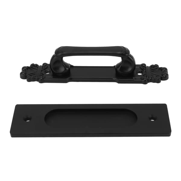 Dobbeltsidet skydedør hardware kit nem installation aluminiumslegering stalddøre