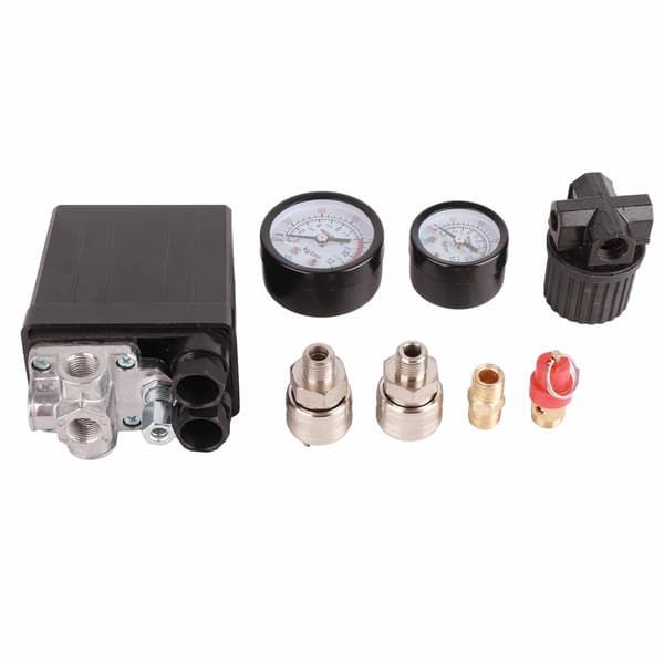 1 4 tums kompressor tryckströmbrytare regulatorventil 90 120PSI 220V