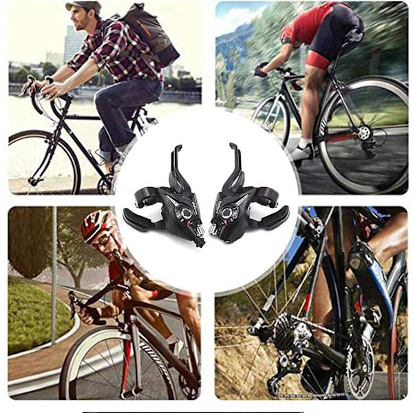Cykelväxling, 3x8 hastighetsväxelväxel med kabel Hastighetsväxlare Set Växelväxel, för Mtb/stad/vandring