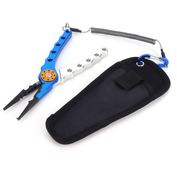 Fiskekrokfjerner Multifunksjonell Aluminiumslegering Krokfjerner Blå Sølv