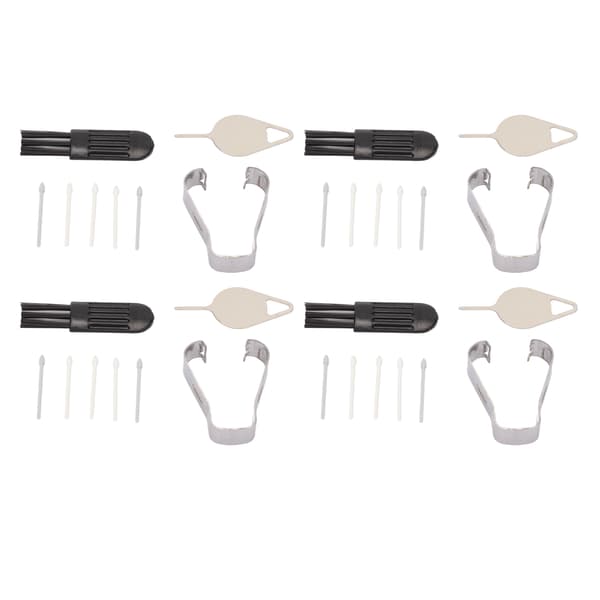 4-pack Tab S8 Stylus Pennspets Slitstark ABS Enkel Installation för S8 Plus Ersättningsspetsar med Stiftpincettborstar