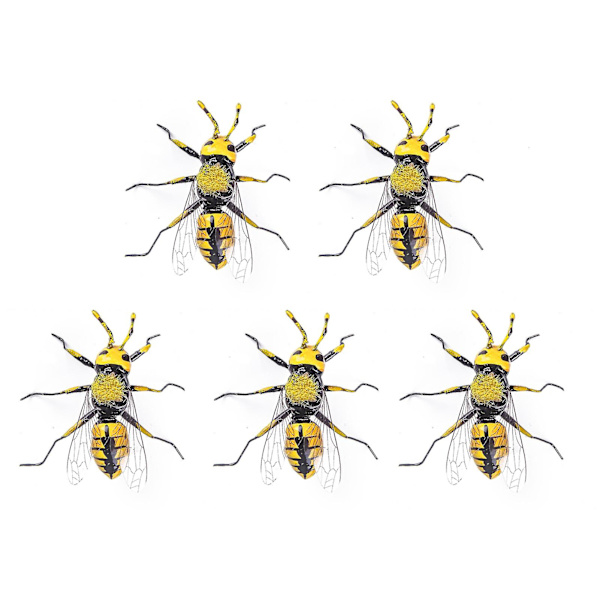 5 st Kylskåp Magnet Hög Simulering Mångsidig Lera Realistisk Wild Bee Erase Board Magnet För Hem