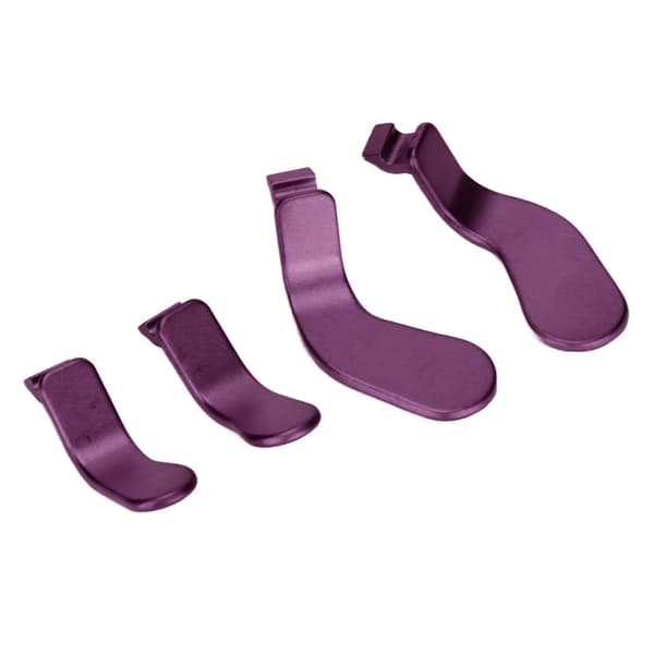 4PCS Controllerpaddlar i rostfritt stål Ersättningsdelar för Xbox One Elite Controller Series 2 Modell 1797 Lila