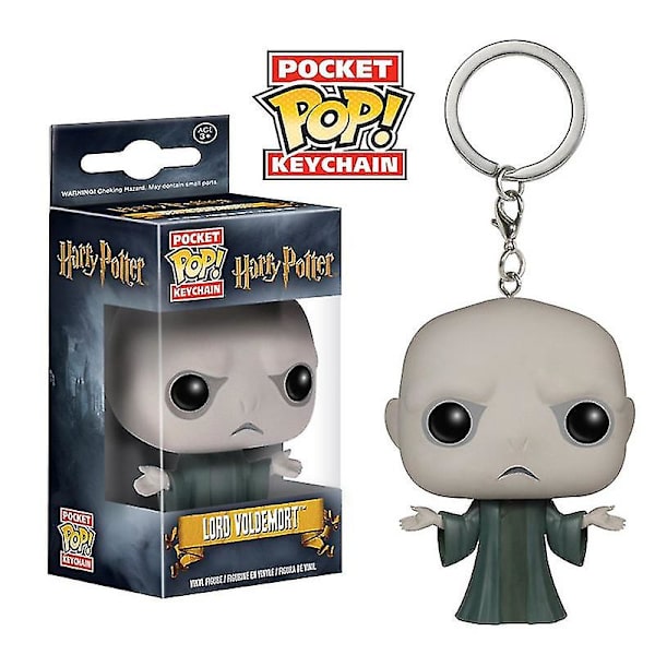 Harry Potter nøglering Moive figur samleobjekt tegneserietaske nøglering vedhæng taske ornament gave Voldemort