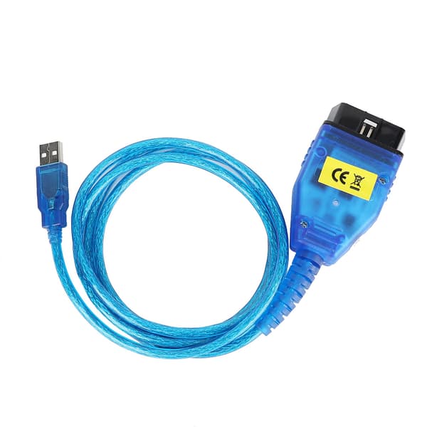 USB OBD-gränssnitt Diagnostikkabel för DCAN K CAN med Strömbrytare
