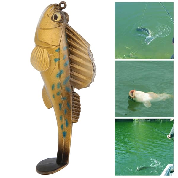 Silikon Fiskeagn Bionic Fisk Form med Glitrende Sekvens 7CM 14g (SOO62-2)