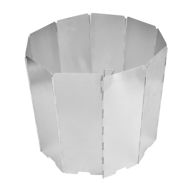 10 st. Vindskydd för Campingkök i Aluminiumlegering, Silver