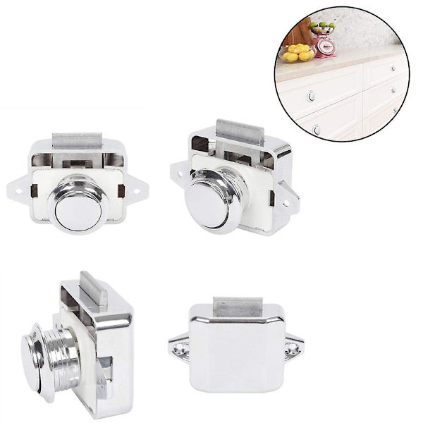 5 Pack Push Button Salpa Oven lukon salpa Avaimeton Kaapin Lukon Salpa Kaapin nupin lukko hevosperävaunuun asuntovaunuun Style 2