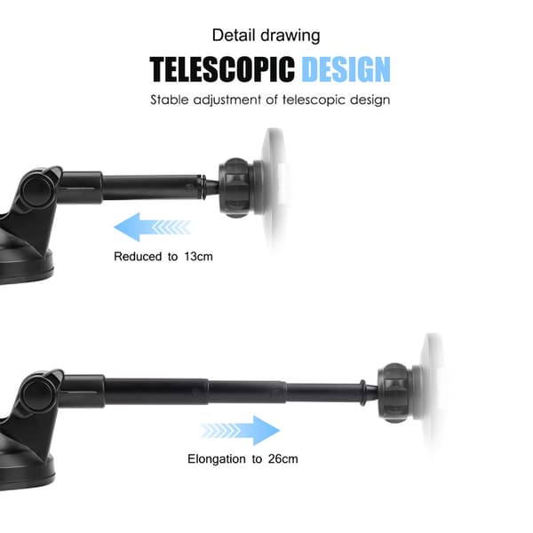 Universal Magnetisk Biltelefonholder Sort