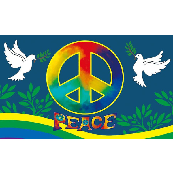 Ukraina Peace Dove Handviftad flagga