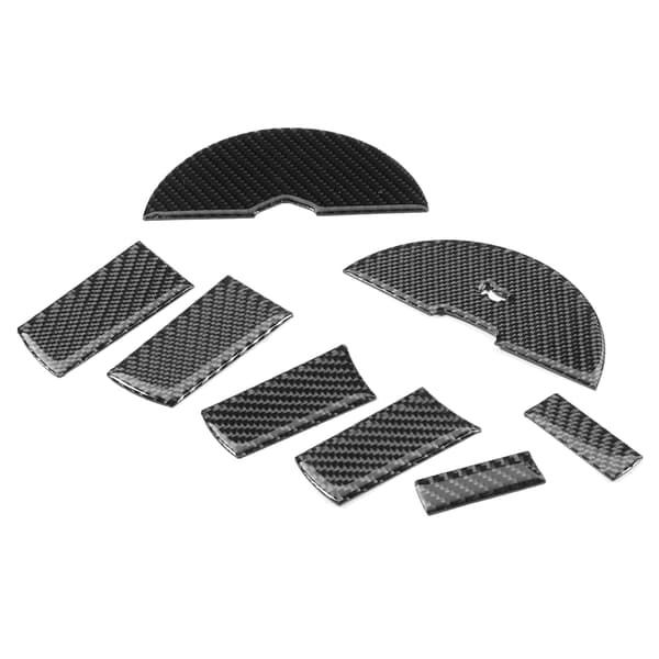 8 stk. Carbon Fiber Decal Knap Cover Trim Kit til Dodge Challenger 2008 2010B