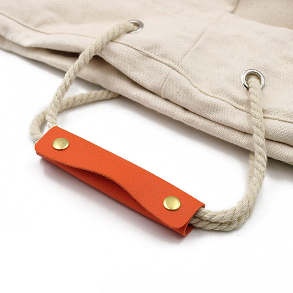 Strop-resistente læder puder Anti-kvæle design Orange 1 pcs