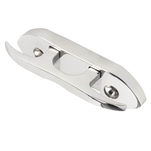 Foldbar Rustfrit Stål Flip Up Dock Cleat Båd Kajak Fortøjning Marine 4.7 Tommer