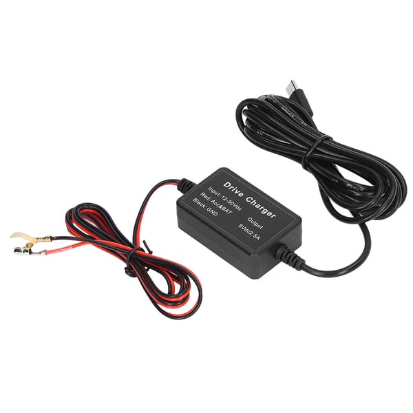 Dash Cam Hardwire Kit 24H Övervakning GPS Navigator Radar Detektor Typ C