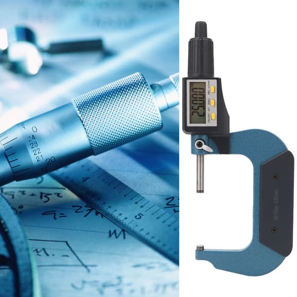 Digital Skjerm Mikrometer 0.001mm Oppløsning 50 til 75mm